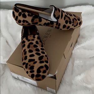 J.Crew - Leopard Calf Hair Loafers - NWT